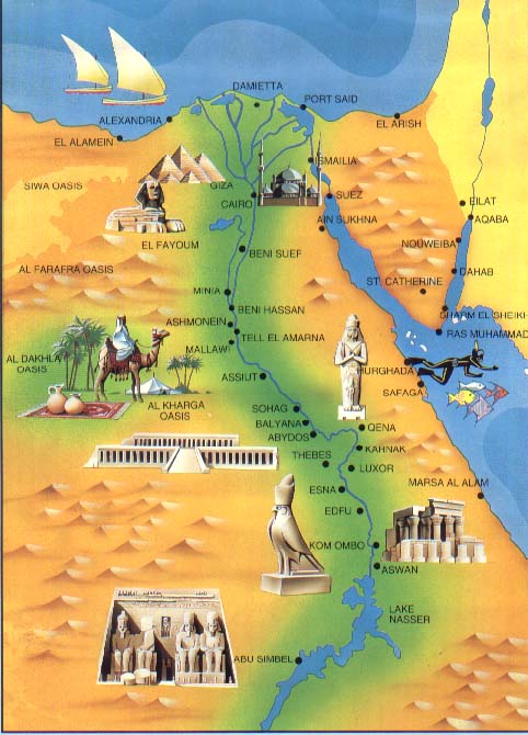 Egypt Tourist Map